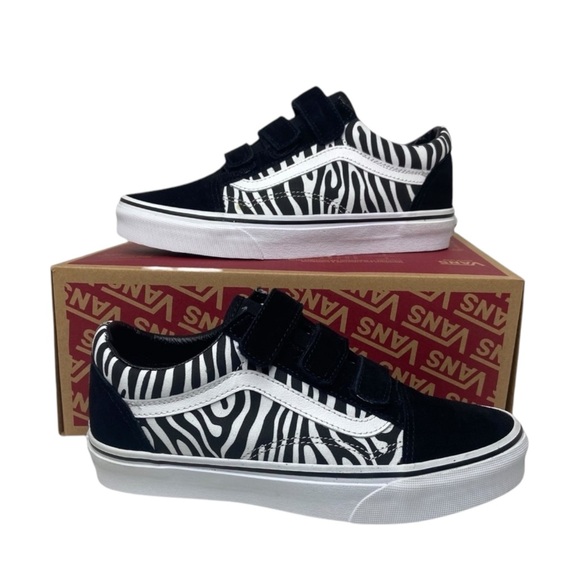 Vans Zebra Women 8 Black Old Skool Zebra Print Sneakers - Picture 1 of 16